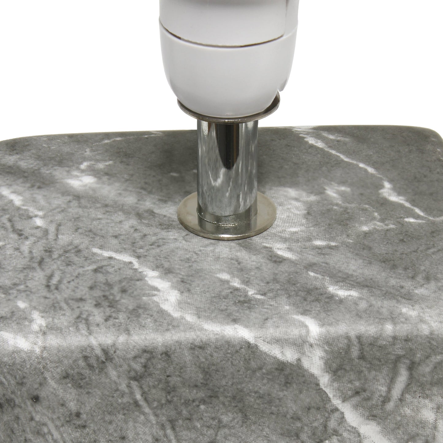 All The Rages Simple Designs Black Marbled Ceramic Table Lamp With Black Fabric Shade