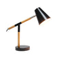 All The Rages Simple Designs Black Matte & Wooden Pivot Desk Lamp