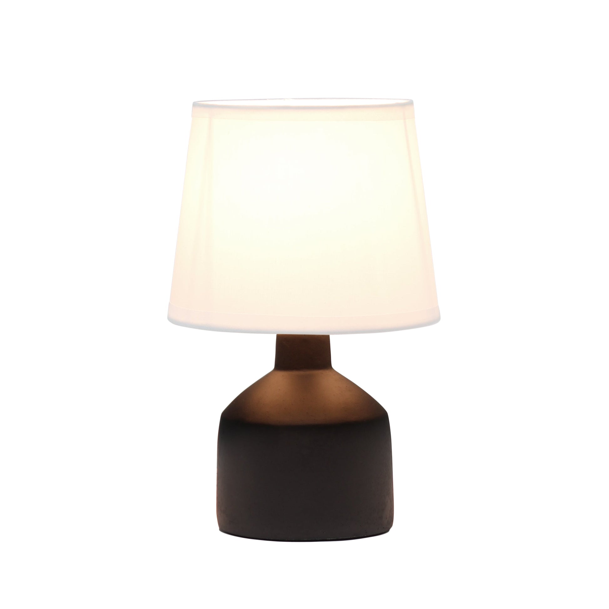 All The Rages Simple Designs Black Mini Bocksbeutal Concrete Table Lamp