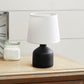 All The Rages Simple Designs Black Mini Bocksbeutal Concrete Table Lamp
