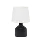 All The Rages Simple Designs Black Mini Bocksbeutal Concrete Table Lamp