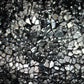 All The Rages Simple Designs Black Mosaic Tiled Glass Genie Table Lamp With Black Fabric Shade