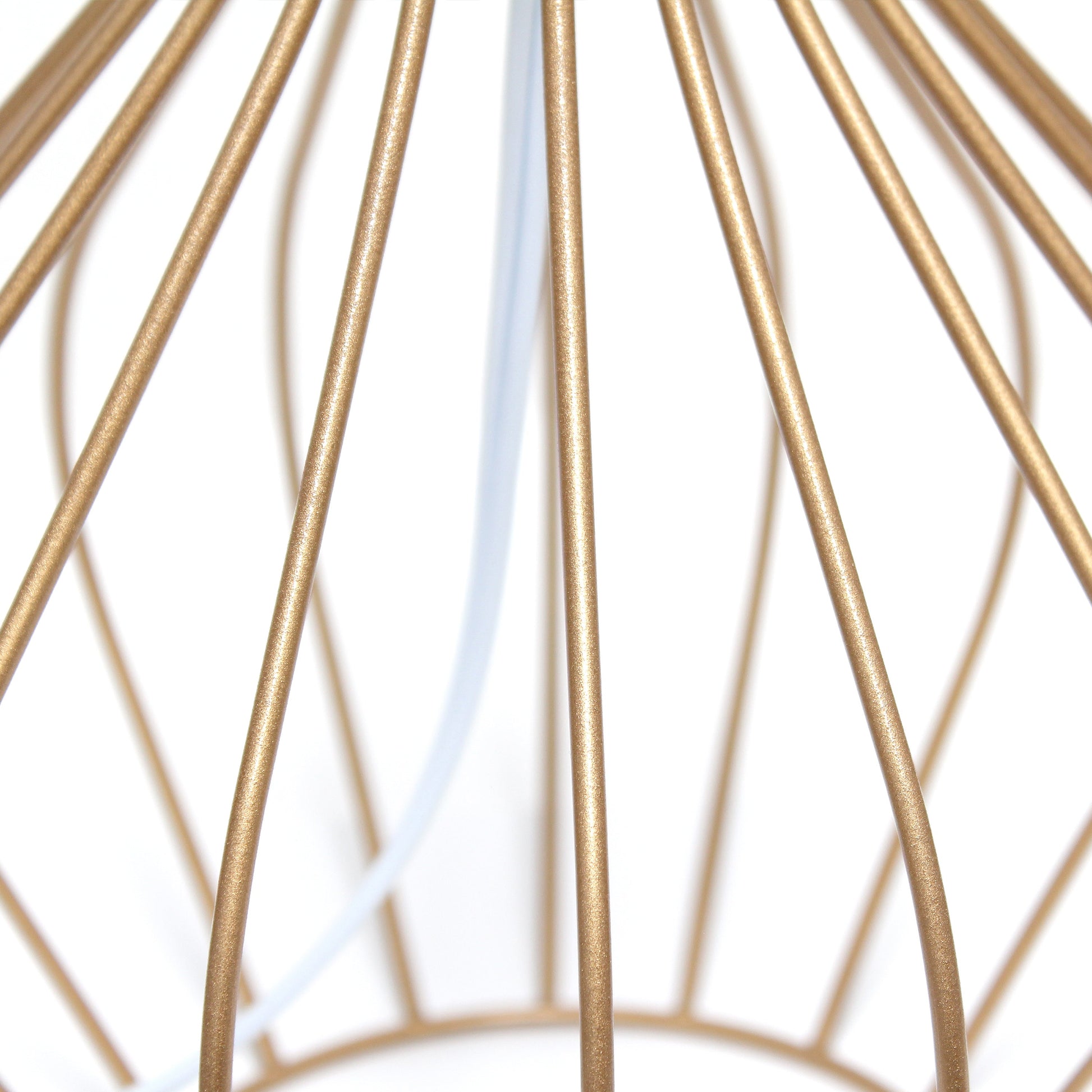 All The Rages Simple Designs Black On Copper Geometrically Wired Table Lamp