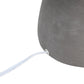 All The Rages Simple Designs Black Round Concrete Table Lamp