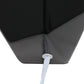 All The Rages Simple Designs Black Round Prism Mini Table Lamp With Matching Fabric Shade