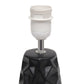 All The Rages Simple Designs Black Sculpted Ceramic Table Lamp