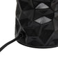 All The Rages Simple Designs Black Sculpted Ceramic Table Lamp