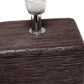 All The Rages Simple Designs Brown Petite Faux Stone Table Lamp With White Fabric Shade