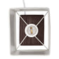 All The Rages Simple Designs Brown Petite Faux Stone Table Lamp With White Fabric Shade