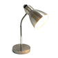 All The Rages Simple Designs Brushed Nickel Semi-Flexible Desk Lamp