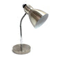 All The Rages Simple Designs Brushed Nickel Semi-Flexible Desk Lamp