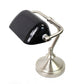 All The Rages Simple Designs Brushed Nickel Traditional Mini Bankers Lamp With Black Shade