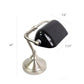 All The Rages Simple Designs Brushed Nickel Traditional Mini Bankers Lamp With Black Shade