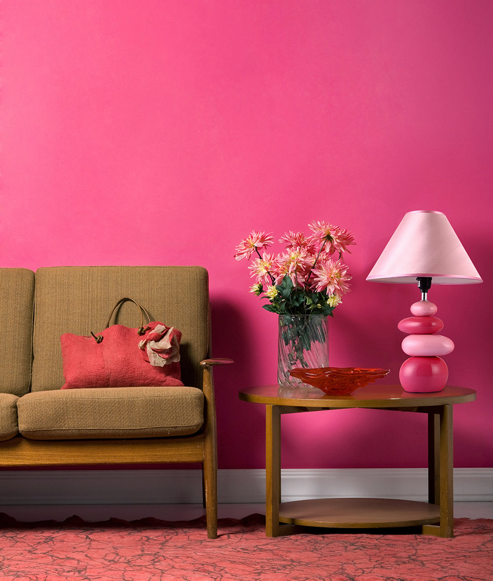 All The Rages Simple Designs Ceramic Stone Table Lamp In Shades Of Pink