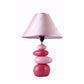 All The Rages Simple Designs Ceramic Stone Table Lamp In Shades Of Pink