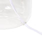 All The Rages Simple Designs Clear Glass Table Lamp With White Fabric Shade