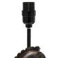 All The Rages Simple Designs Dark Bronze 17" Tall Polyresin Decorative Chess Horse Shaped Table Lamp With White Tapered Fabric Shade