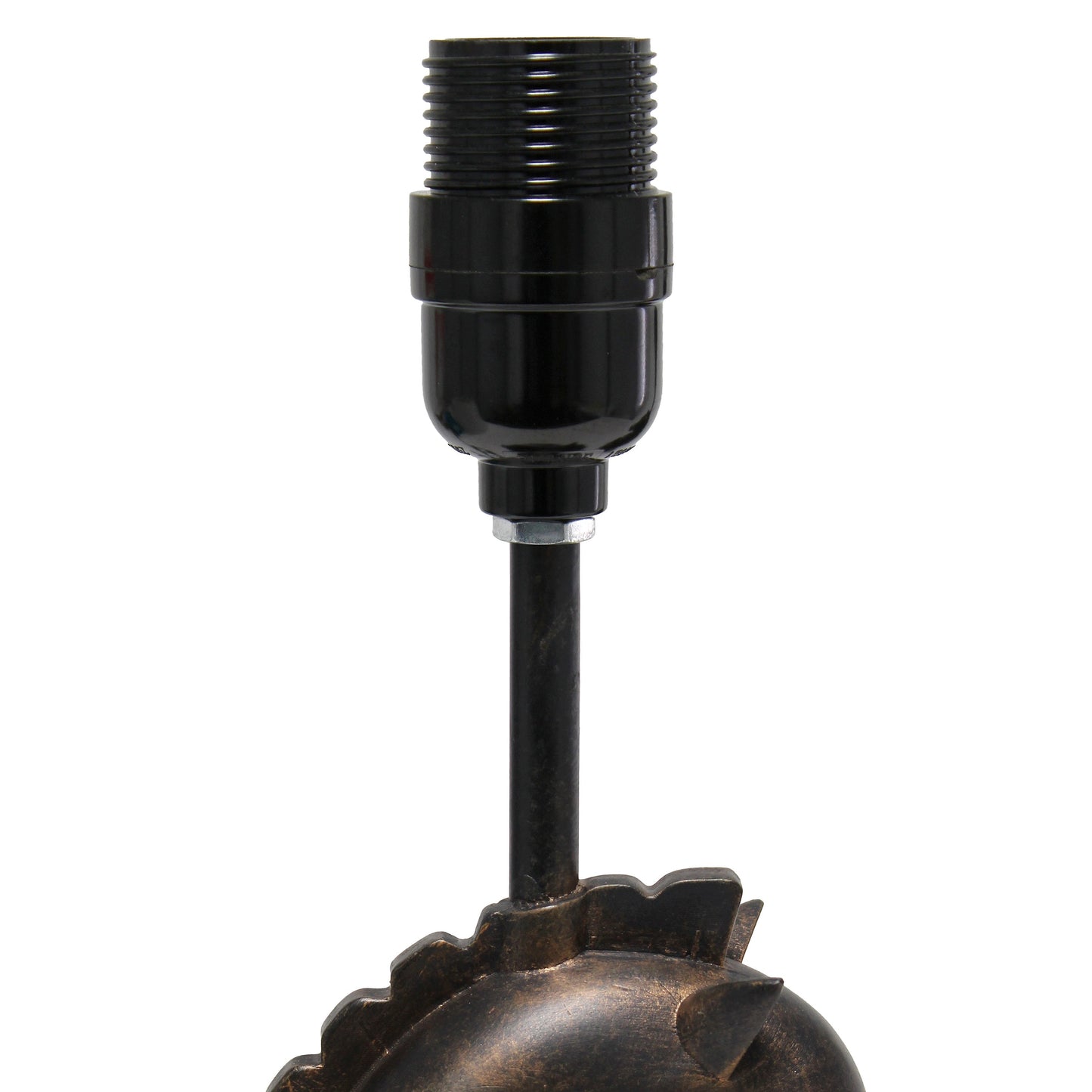 All The Rages Simple Designs Dark Bronze 17" Tall Polyresin Decorative Chess Horse Shaped Table Lamp With White Tapered Fabric Shade