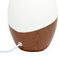 All The Rages Simple Designs Dark Wood Strikers Basic Table Lamp