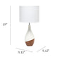 All The Rages Simple Designs Dark Wood Strikers Basic Table Lamp