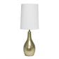 All The Rages Simple Designs Gold 1-Light Tear Drop Table Lamp