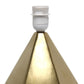 All The Rages Simple Designs Gold Pyramid Table Lamp