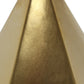 All The Rages Simple Designs Gold Pyramid Table Lamp