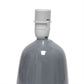 All The Rages Simple Designs Gray 10" Ceramic Table Lamp With Matching Fabric Shade