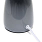 All The Rages Simple Designs Gray 10" Ceramic Table Lamp With Matching Fabric Shade