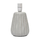 All The Rages Simple Designs Gray 11" Ceramic Texture Pastel Table Lamp With Matching Fabric Shade