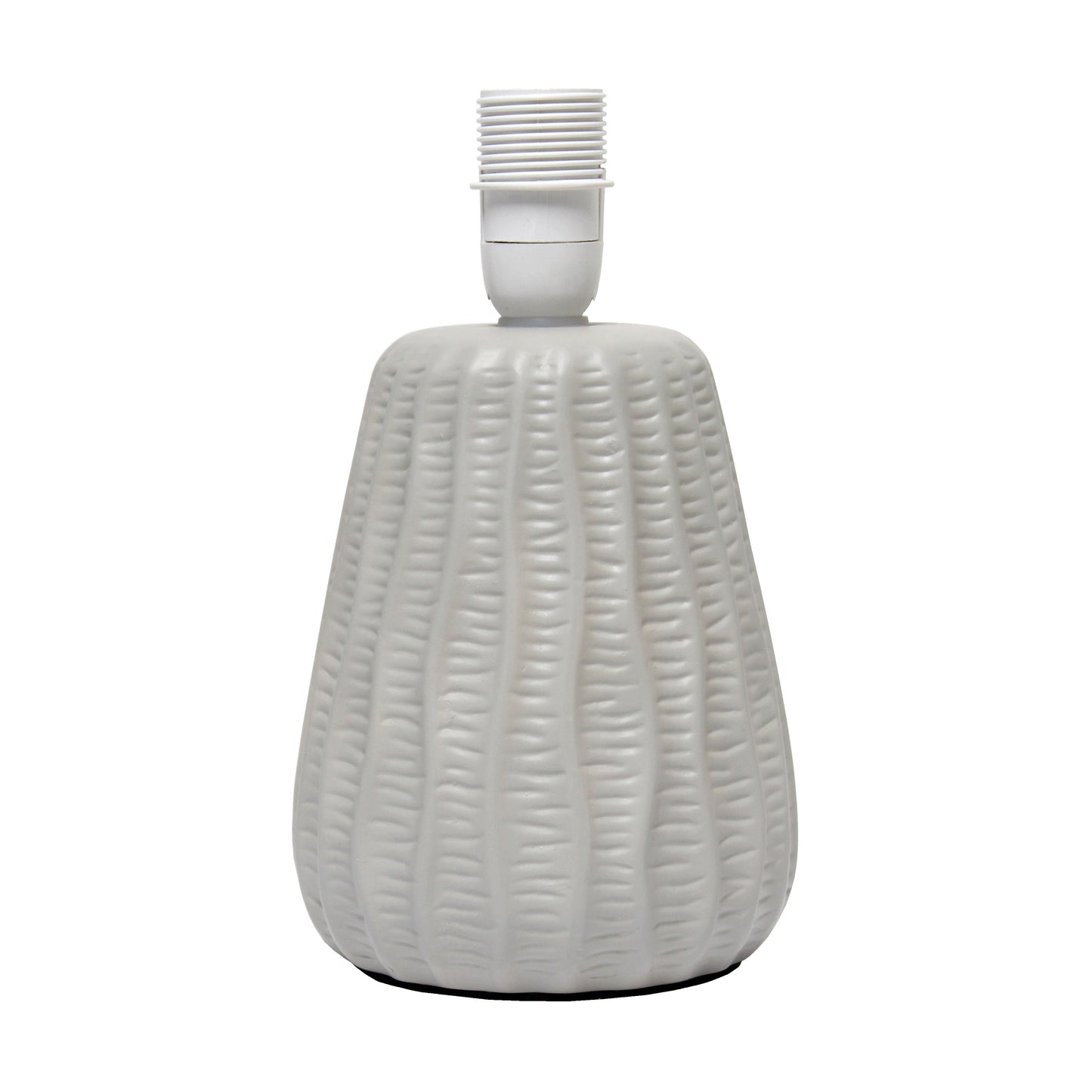 All The Rages Simple Designs Gray 11" Ceramic Texture Pastel Table Lamp With Matching Fabric Shade