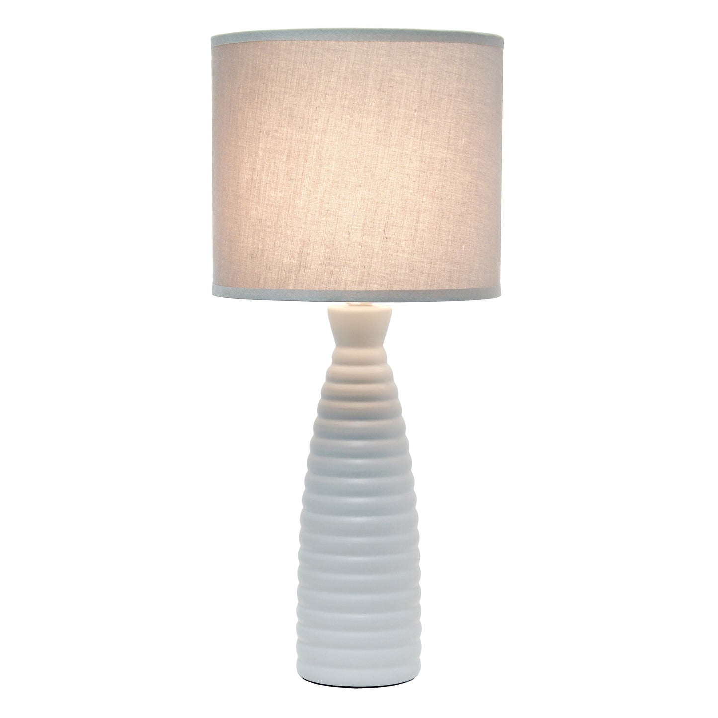 All The Rages Simple Designs Gray Alsace Bottle Table Lamp
