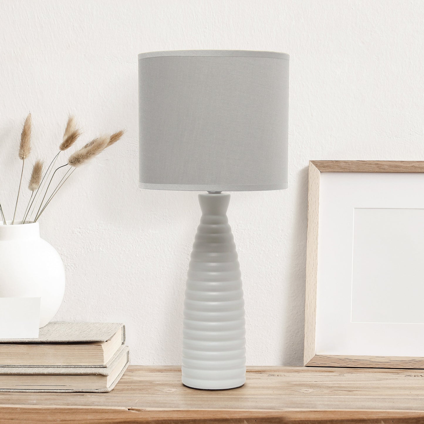 All The Rages Simple Designs Gray Alsace Bottle Table Lamp