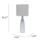 All The Rages Simple Designs Gray Alsace Bottle Table Lamp