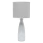 All The Rages Simple Designs Gray Alsace Bottle Table Lamp