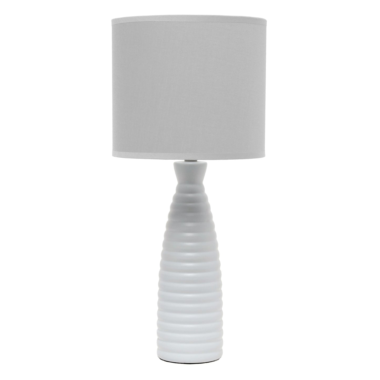 All The Rages Simple Designs Gray Alsace Bottle Table Lamp
