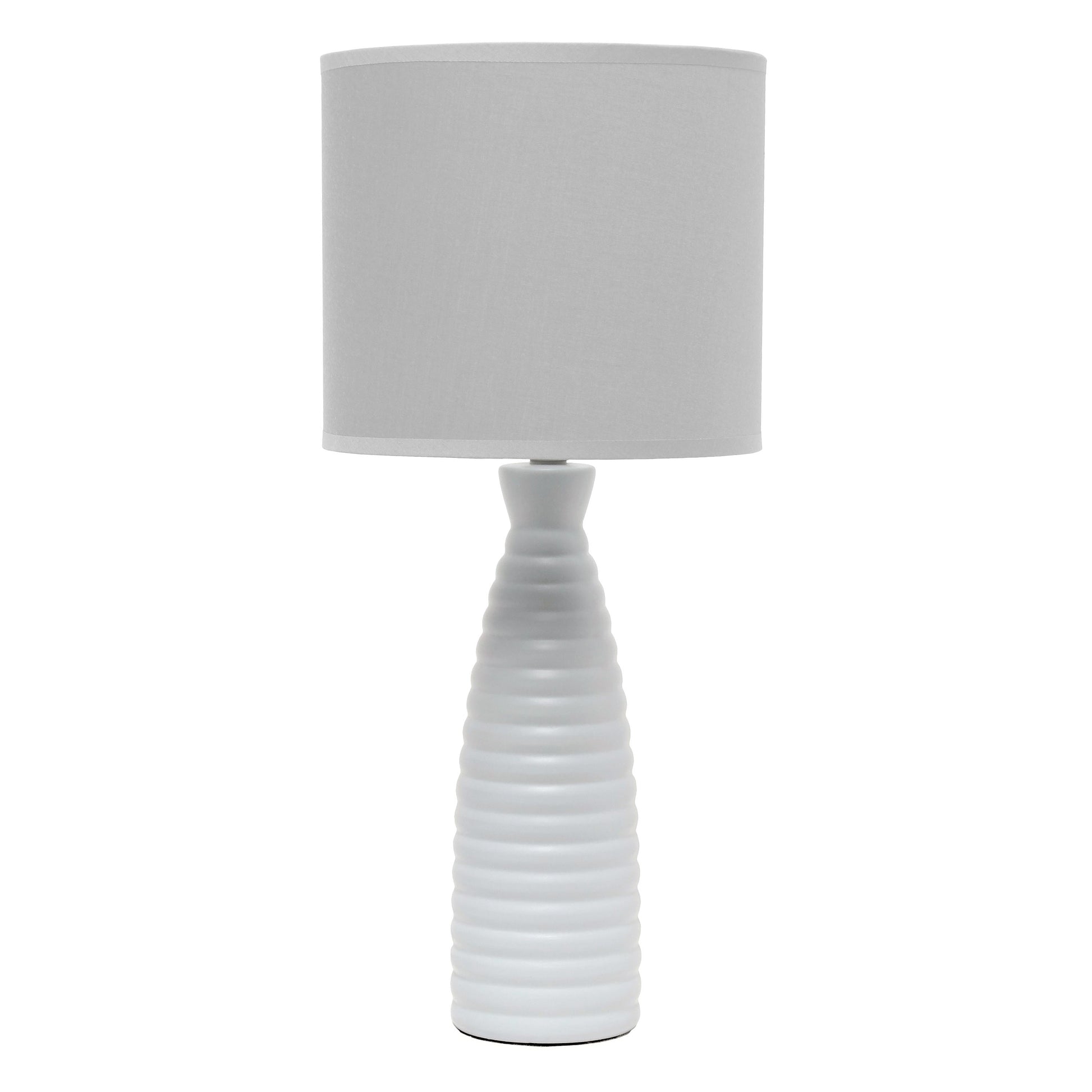 All The Rages Simple Designs Gray Alsace Bottle Table Lamp