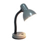 All The Rages Simple Designs Gray Basic Metal Desk Lamp With Flexible Hose Neck