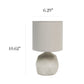 All The Rages Simple Designs Gray Geometric Concrete Table Lamp