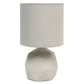 All The Rages Simple Designs Gray Geometric Concrete Table Lamp