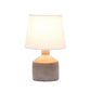 All The Rages Simple Designs Gray Mini Bocksbeutal Concrete Table Lamp