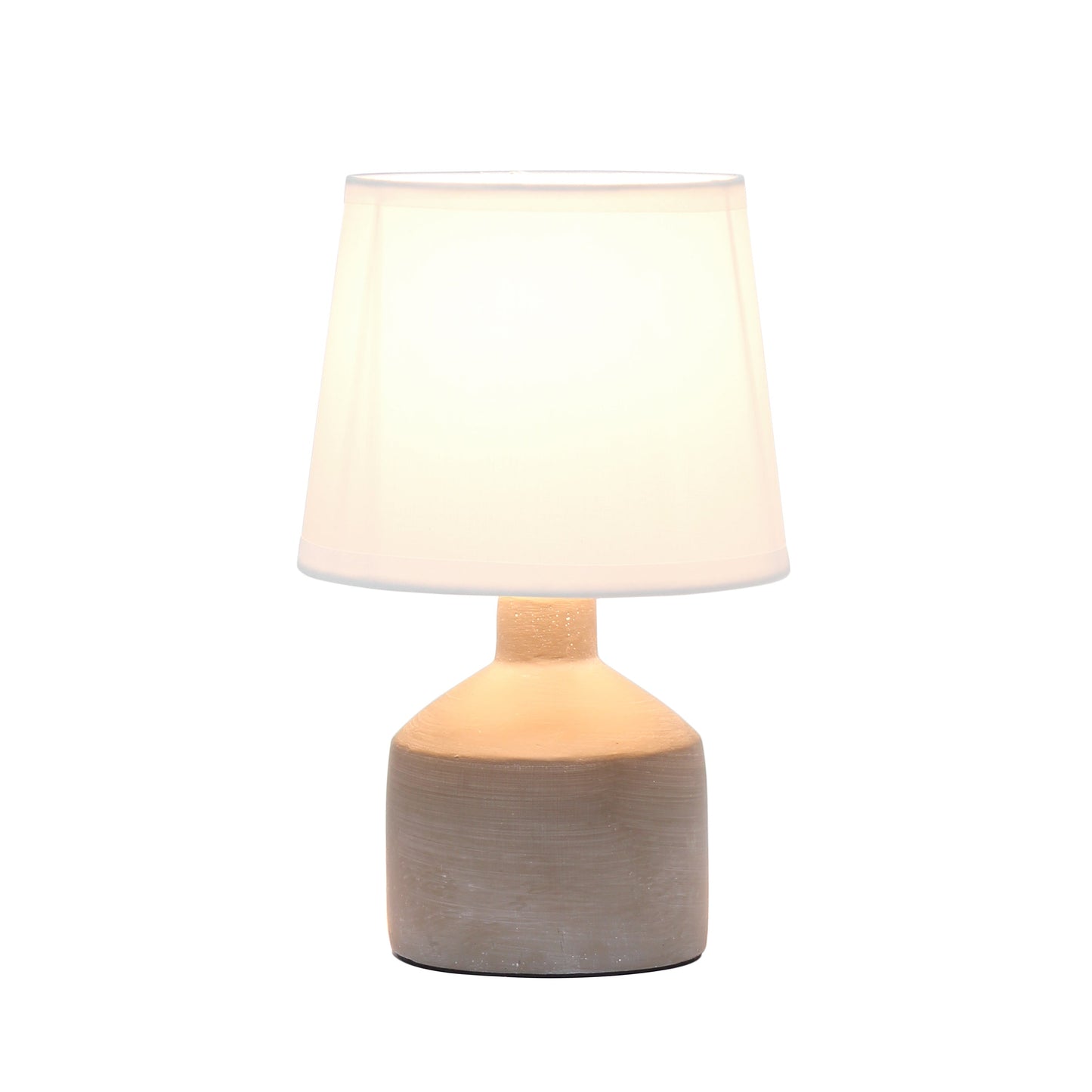 All The Rages Simple Designs Gray Mini Bocksbeutal Concrete Table Lamp