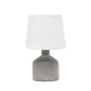 All The Rages Simple Designs Gray Mini Bocksbeutal Concrete Table Lamp