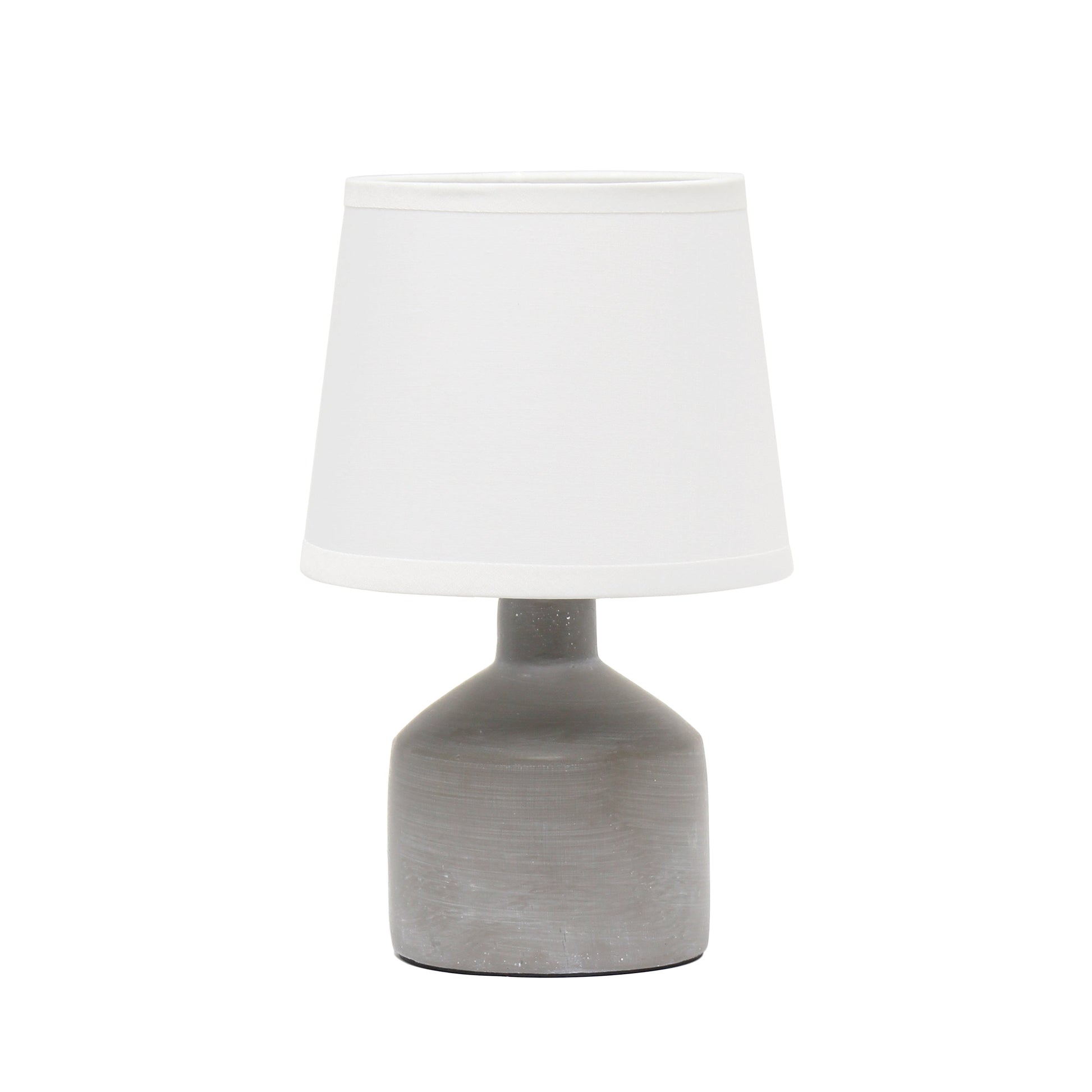 All The Rages Simple Designs Gray Mini Bocksbeutal Concrete Table Lamp