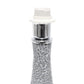 All The Rages Simple Designs Gray Mosaic Tiled Glass Genie Table Lamp With Gray Fabric Shade