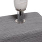 All The Rages Simple Designs Gray Petite Faux Stone Table Lamp With White Fabric Shade