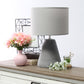 All The Rages Simple Designs Gray Pinnacle Concrete Table Lamp