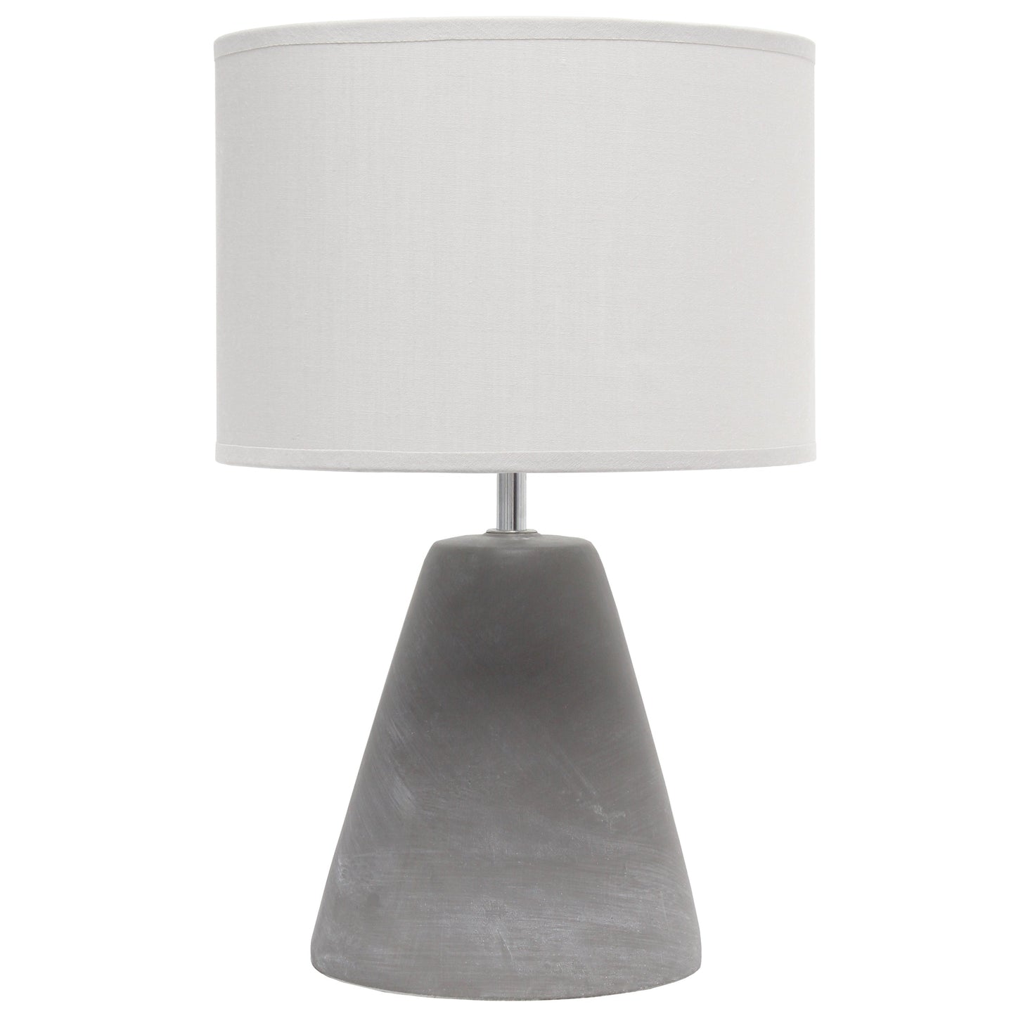 All The Rages Simple Designs Gray Pinnacle Concrete Table Lamp
