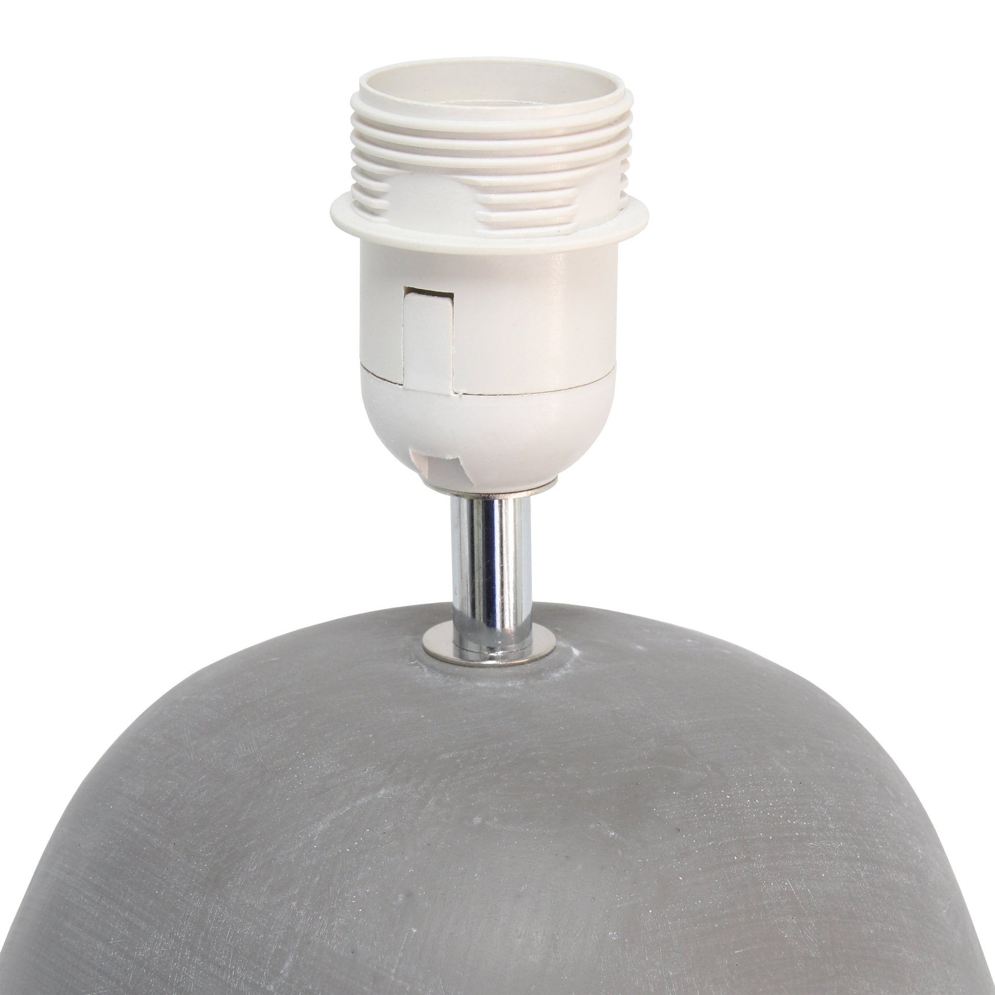 All The Rages Simple Designs Gray Round Concrete Table Lamp