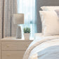 All The Rages Simple Designs Gray Sculpted Ceramic Table Lamp